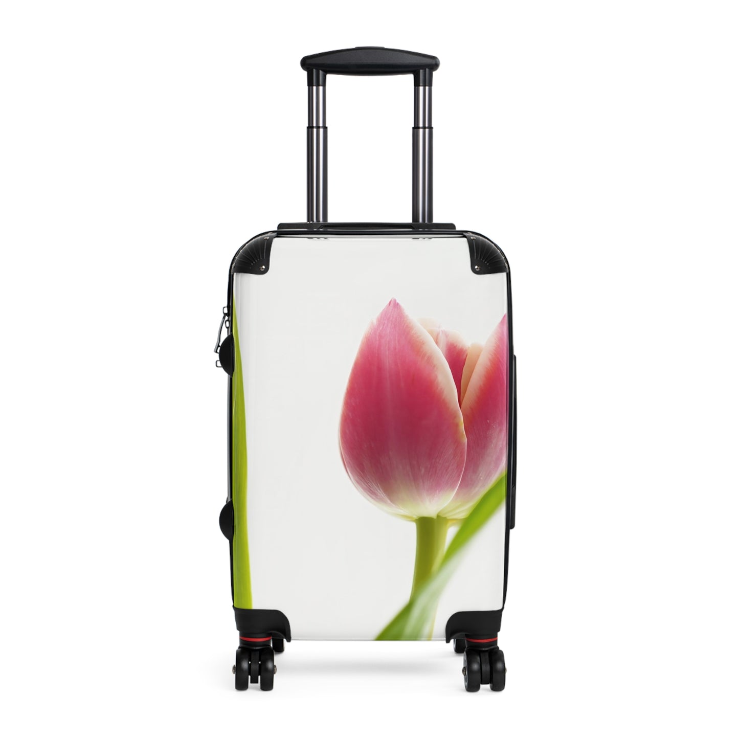 Nature Flowers Floral Small Tulip Art Carry-On Suitcase - Stylish Luggage for Travelers