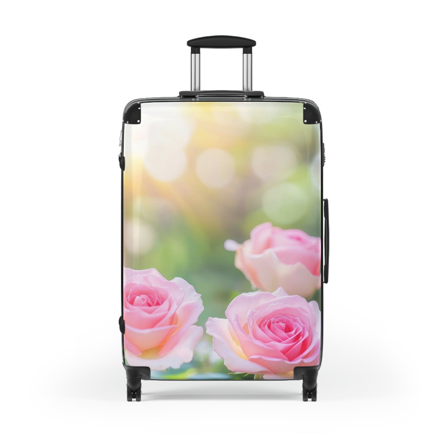 Nature Flowers Beautiful Pink Floral Art Carry-On Suitcase - Stylish Luggage for Travelers