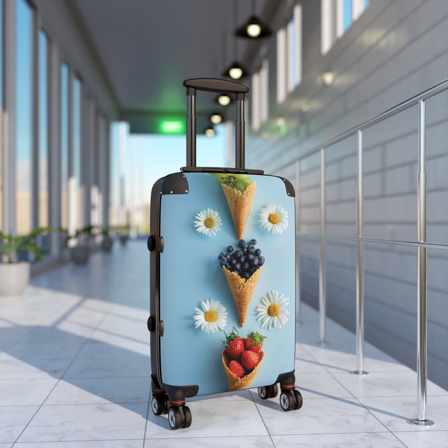 Nature Summer Berries Grapes Carry-On Suitcase - Stylish Luggage for Travelers