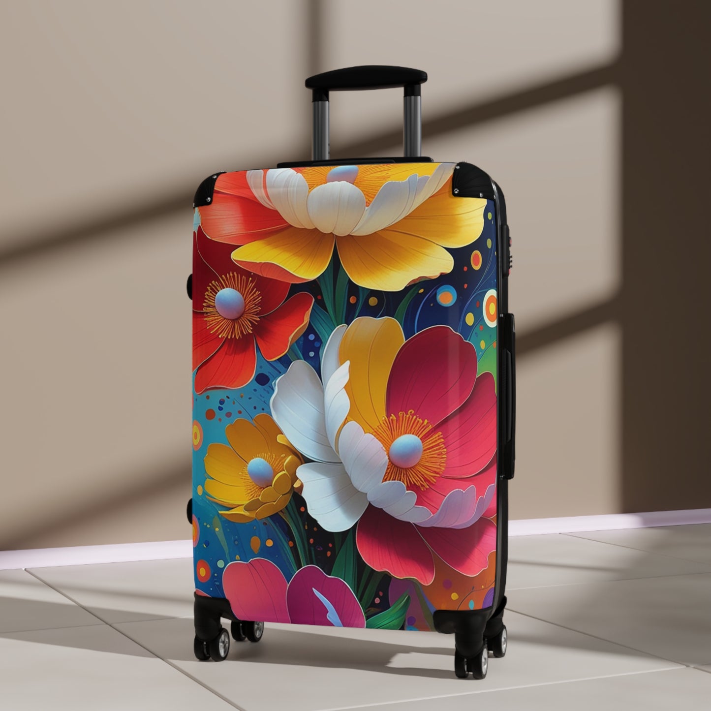 Nature Flowers Floral Spring Flower Design Art Carry-On Suitcase - Stylish Luggage for Travelers