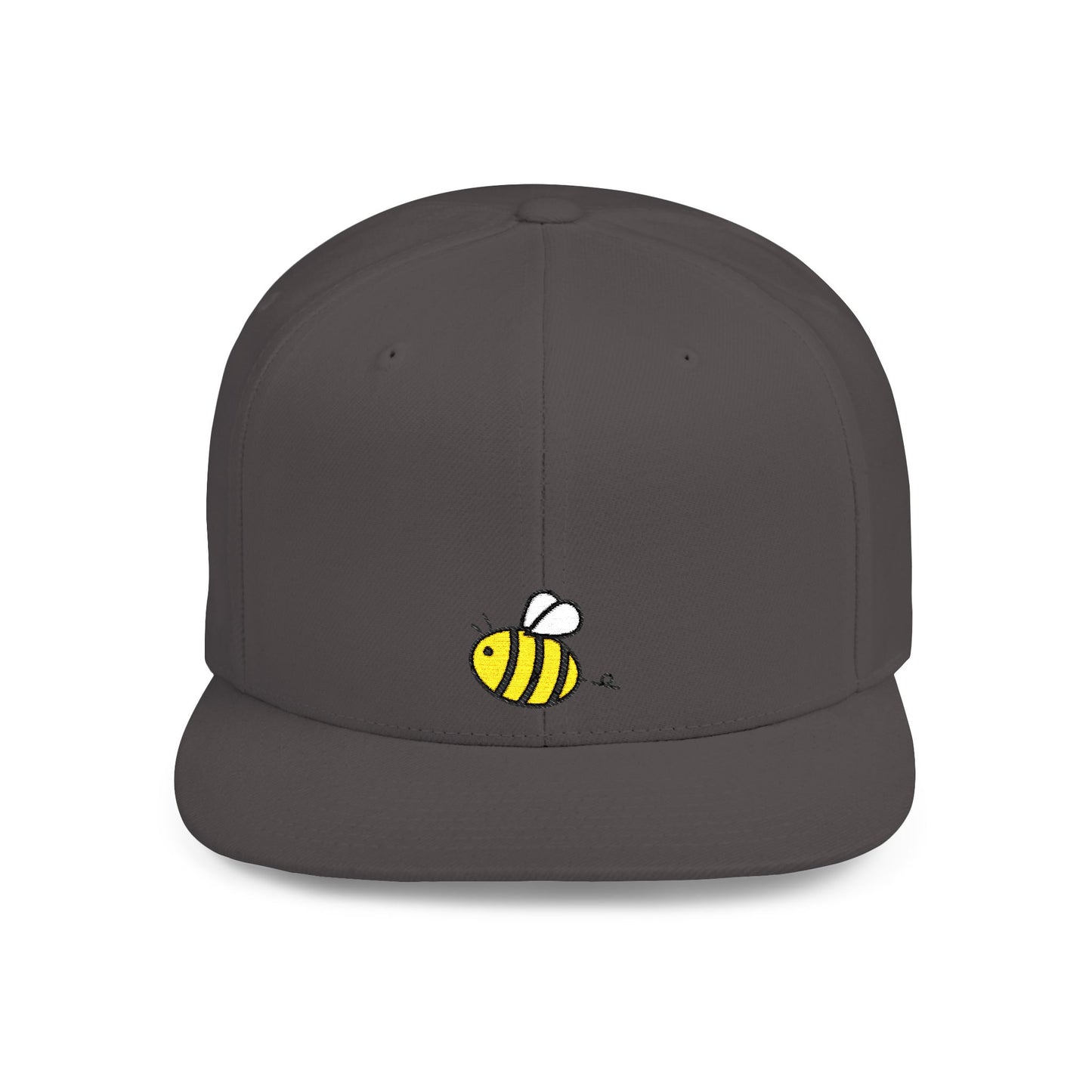 Icons Embroidered Bee Flat Bill Snapback – Lightweight, Custom Fit, Premium Quality