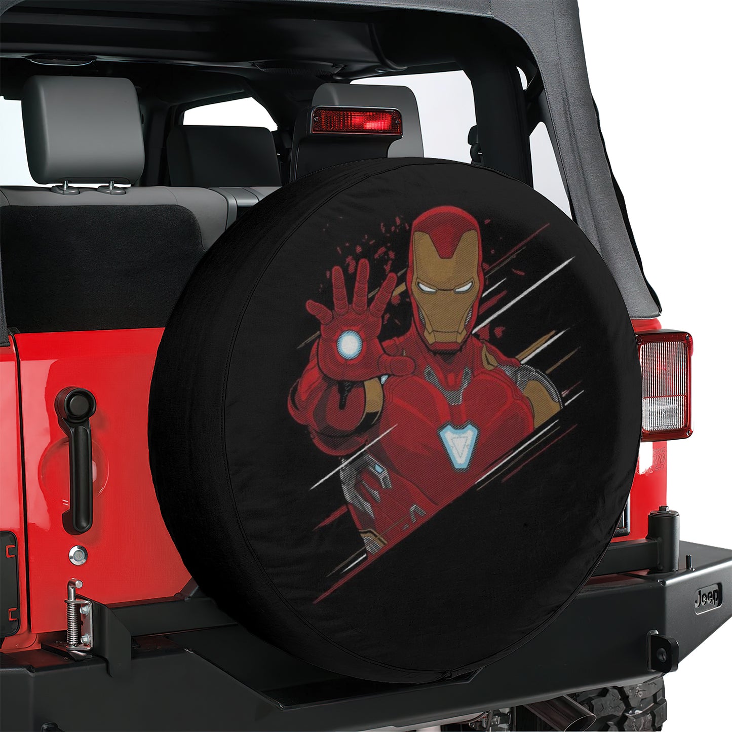 Marvel Iron Man Heroes Spare Tire Cover – Premium Waterproof UV Resistant Protector