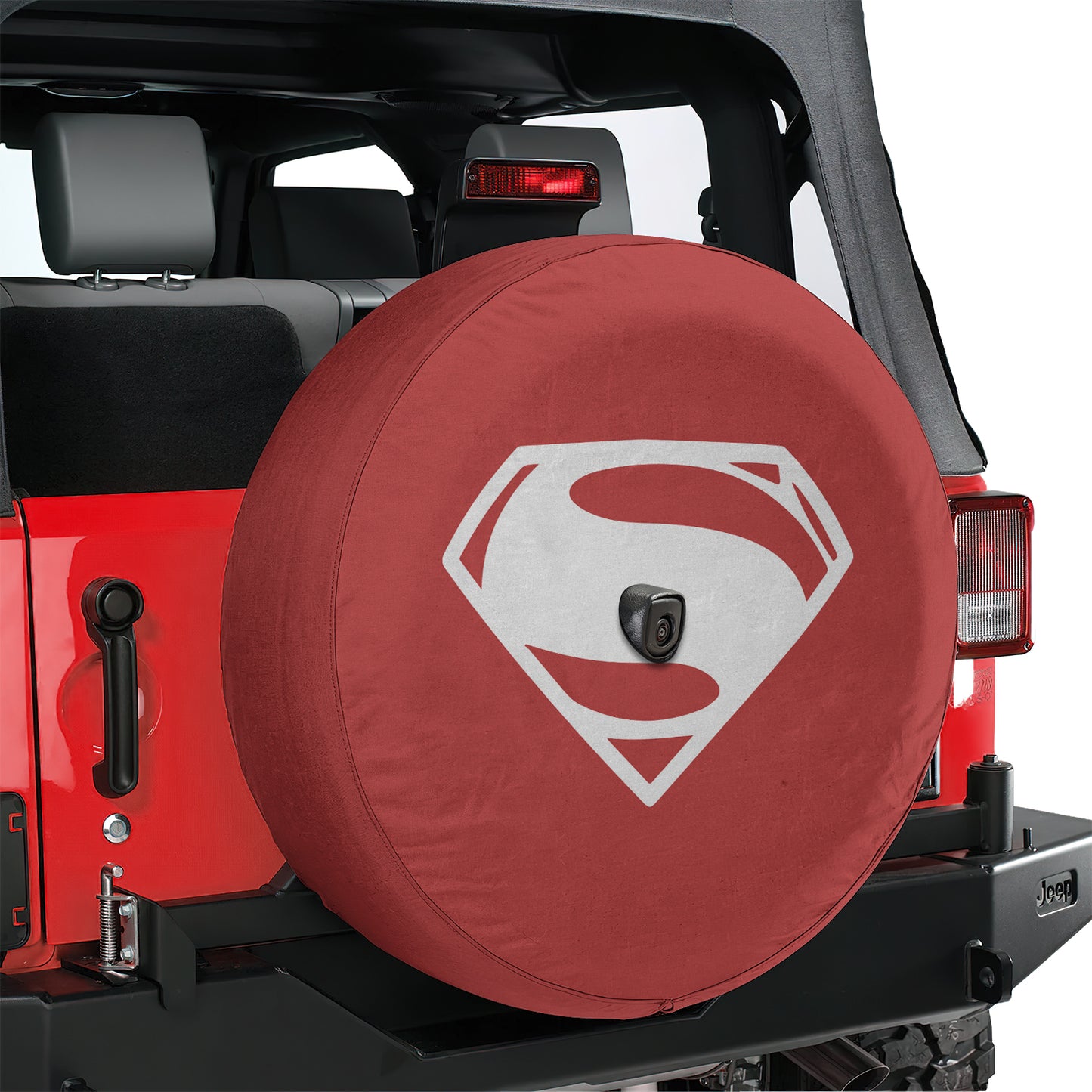 DC Superman Heart Spare Tire Cover – Premium Waterproof UV Resistant Protector