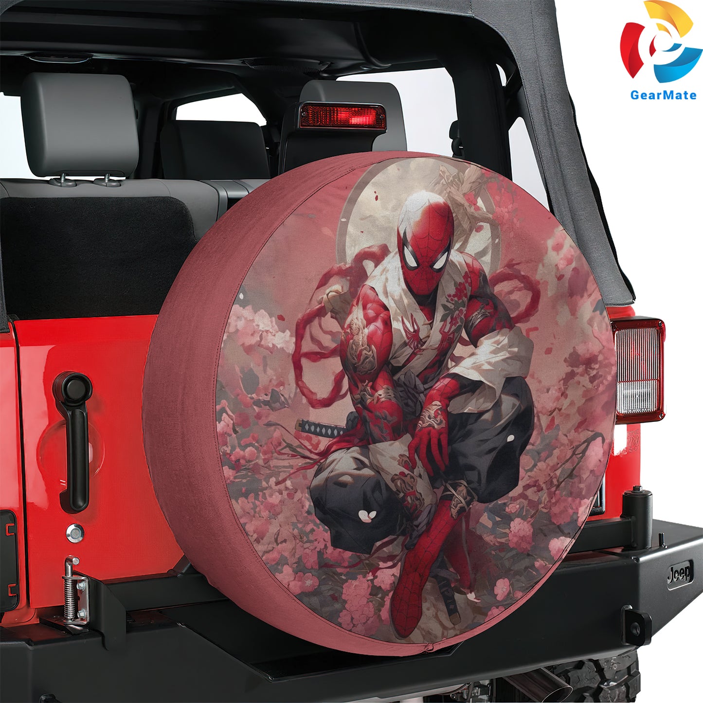 Marvel Spiderman Superheroes Spare Tire Cover – Premium Waterproof UV Resistant Protector
