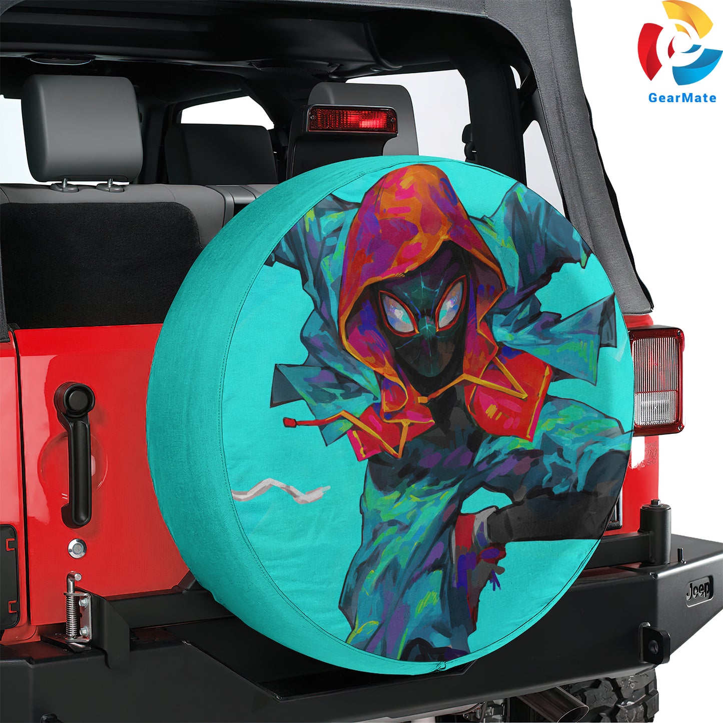 Miles Morales Spare Tire Cover – Premium Waterproof UV Resistant Protector