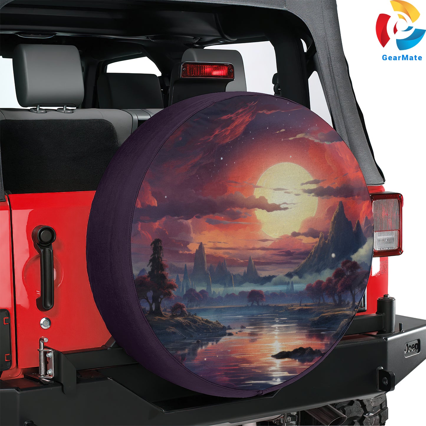 Nature Sunset Scenery Spare Tire Cover – Premium Waterproof UV Resistant Protector