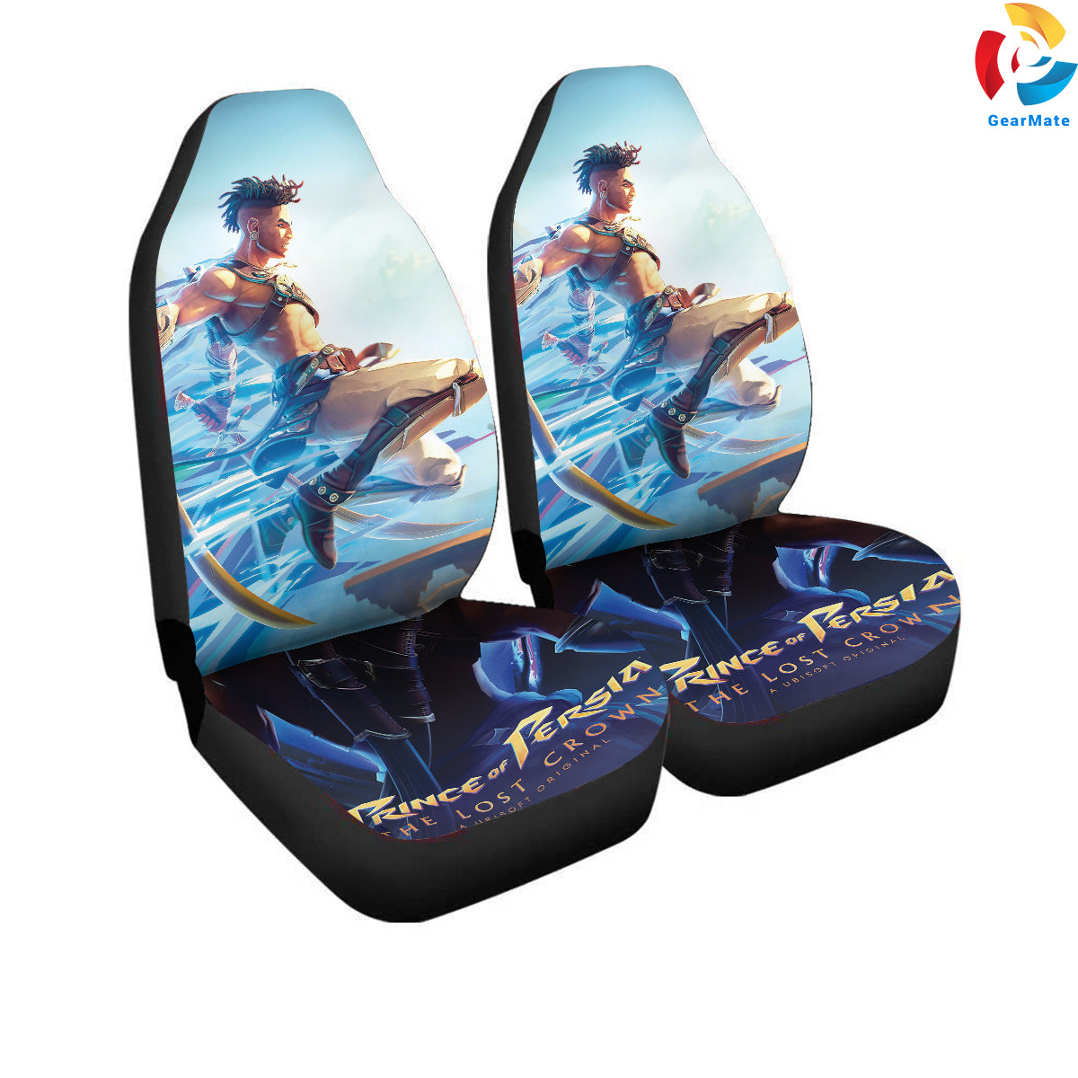 Prince of Persia The Lost Crown Car Seat Covers – High Quality Graphic and Polar Fleece Protector Set