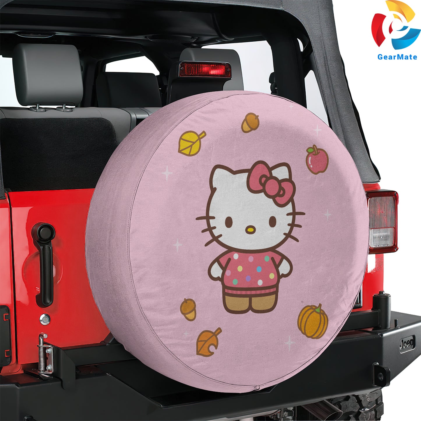 Sanrio Hello Kitty Spare Tire Cover – Premium Waterproof UV Resistant Protector