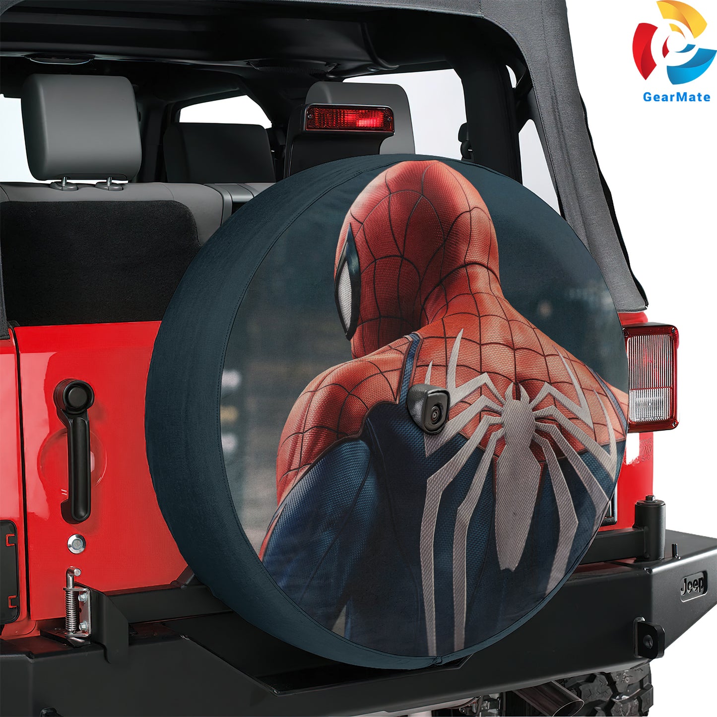 Spiderman Marvel Heroes Spare Tire Cover – Premium Waterproof UV Resistant Protector