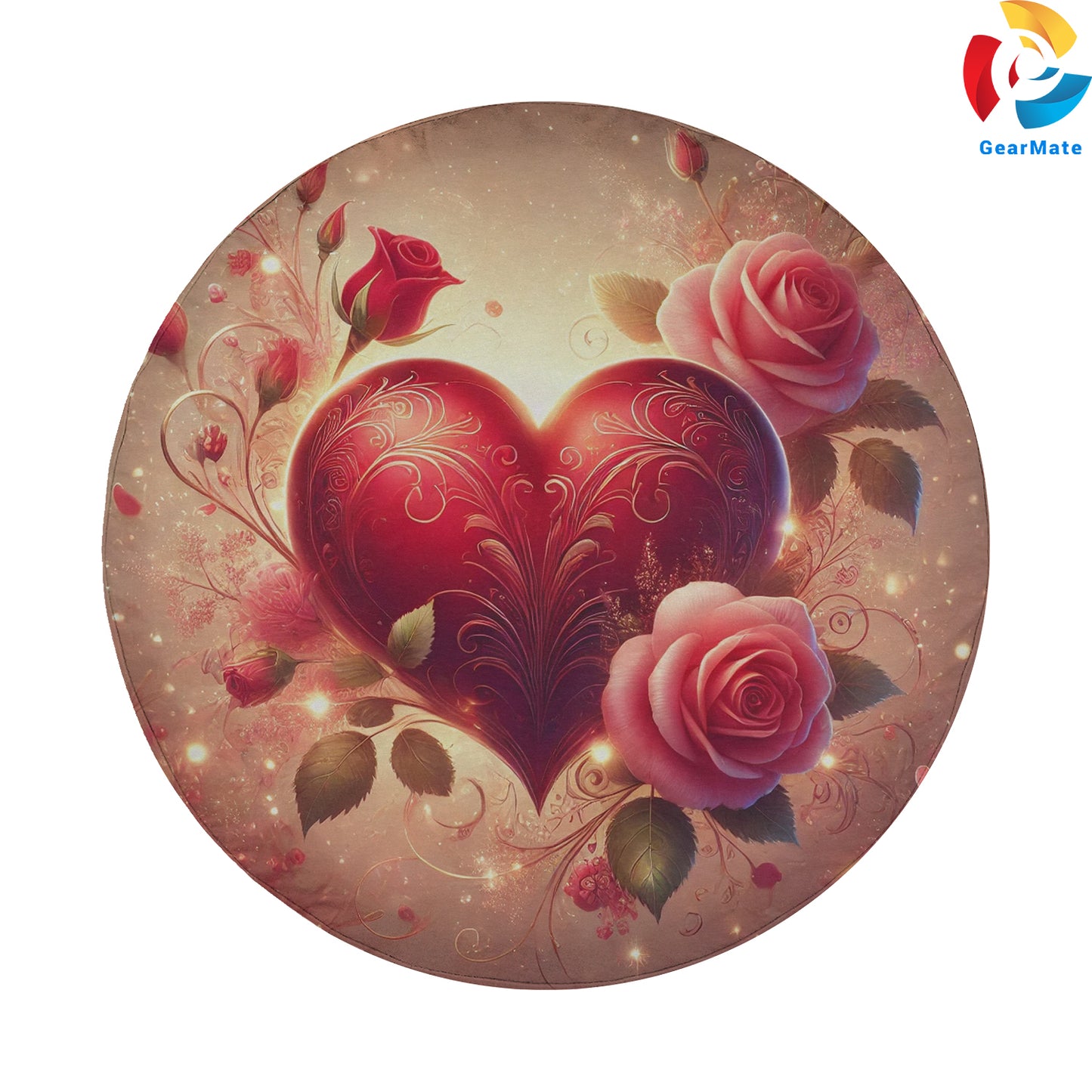 Valentine Heart Spare Tire Cover – Premium Waterproof UV Resistant Protector