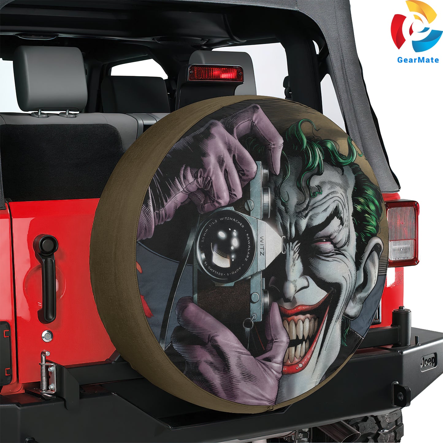 DC Joker Comics Spare Tire Cover – Premium Waterproof UV Resistant Protector