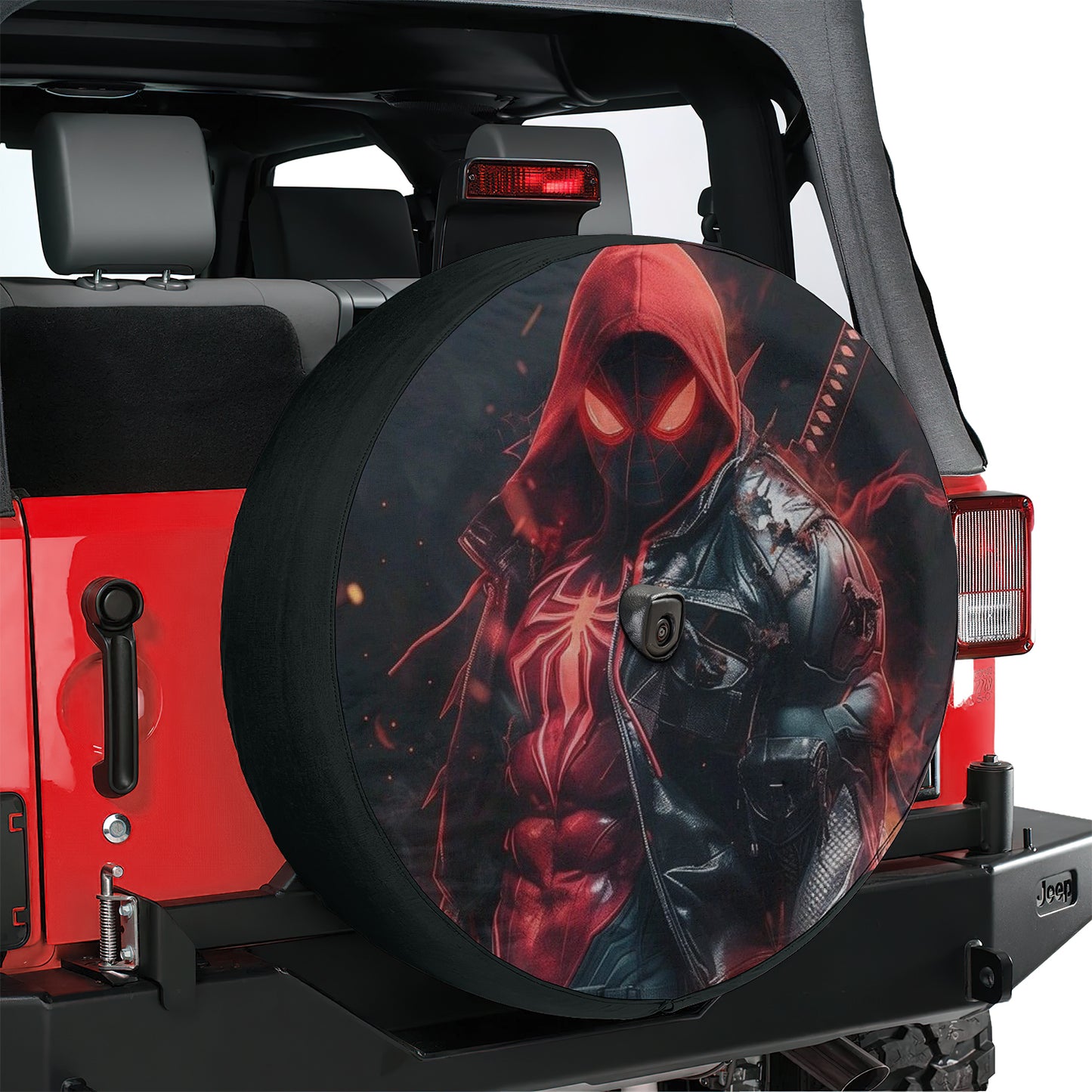 Deadpool Spider Man Spare Tire Cover – Premium Waterproof UV Resistant Protector