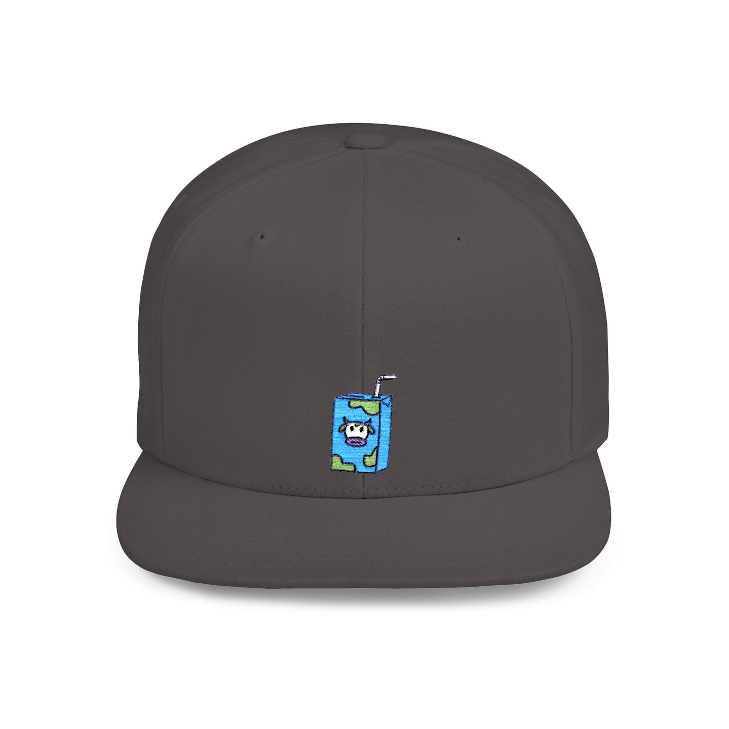 Icons Embroidered Milk Box Flat Bill Snapback – Lightweight, Custom Fit, Premium Quality