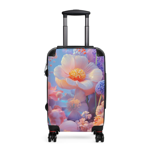 Nature Flowers Floral Lavender Spring Art Carry-On Suitcase - Stylish Luggage for Travelers