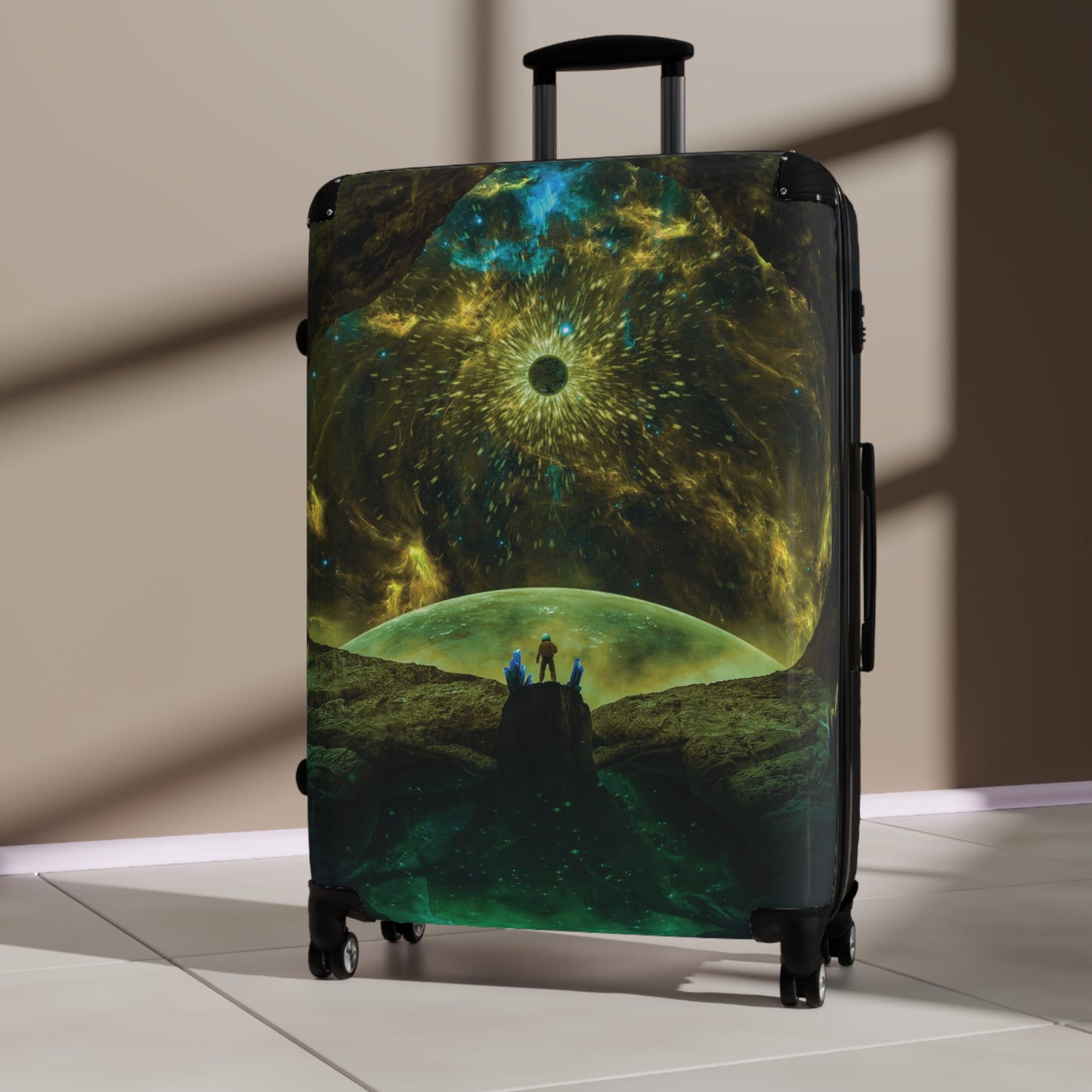 Art Astronaut Explorer Carry-On Suitcase - Stylish Luggage for Travelers