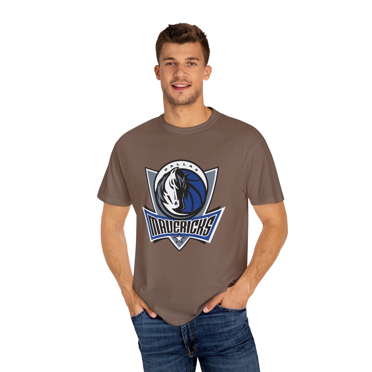 Dallas Mavericks Garment-Dyed T-Shirt – Premium Cotton Tee for Customization