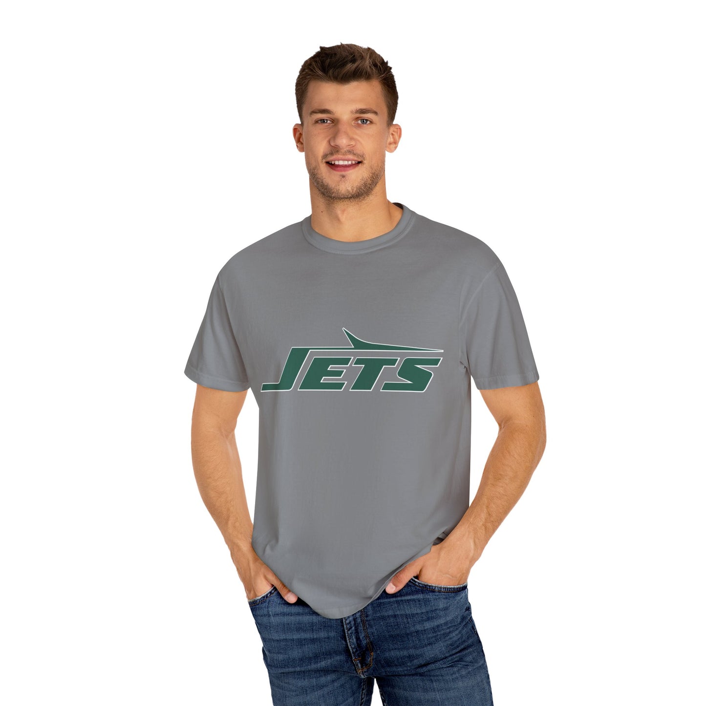 New York Jets Football Accessories Garment-Dyed T-Shirt – Premium Cotton Tee for Customization