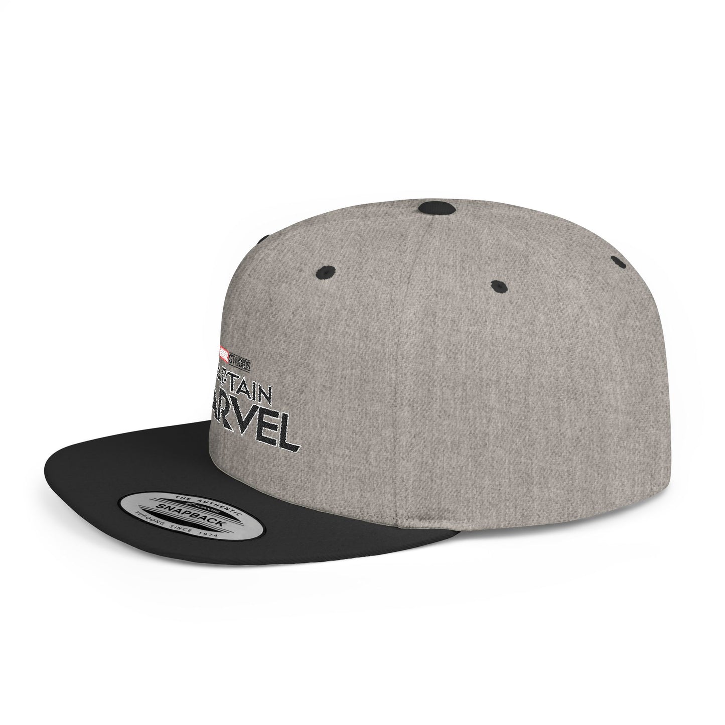 Marvel Captain Marvel Flat Bill Snapback – Lightweight, Custom Fit, Premium Quality