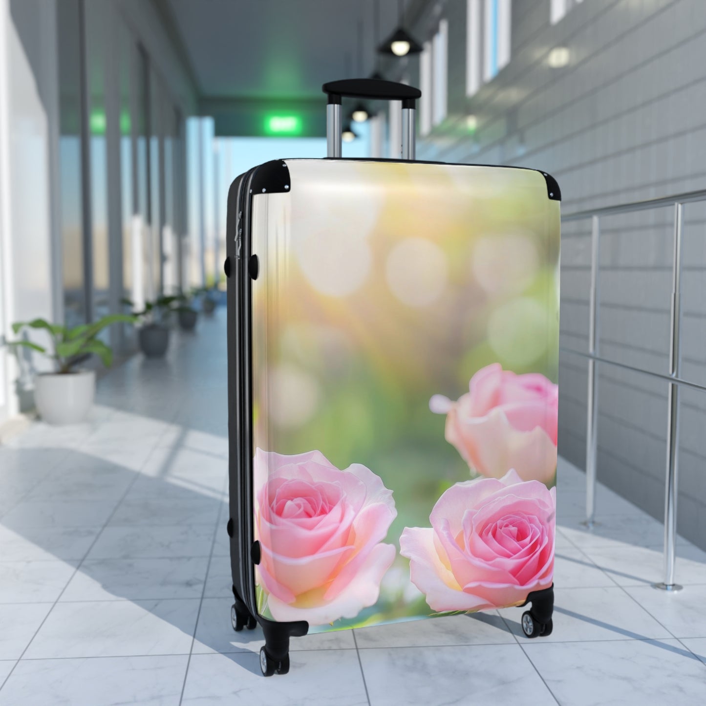 Nature Flowers Beautiful Pink Floral Art Carry-On Suitcase - Stylish Luggage for Travelers