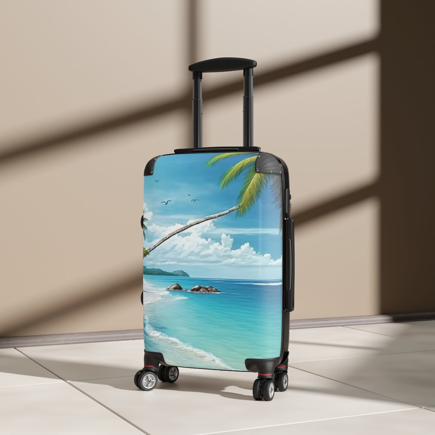 Nature Summer Beach Ocean Coconut Art Carry-On Suitcase - Stylish Luggage for Travelers