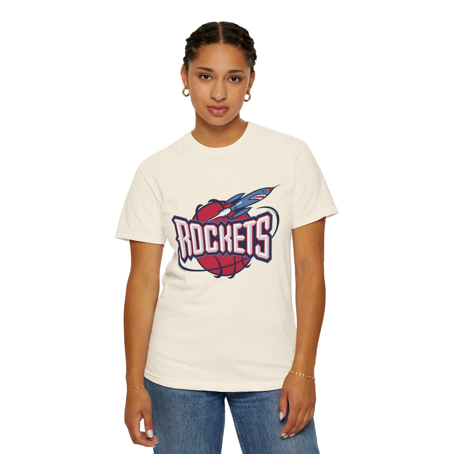Houston Rockets Game Day Garment-Dyed T-Shirt – Premium Cotton Tee for Customization
