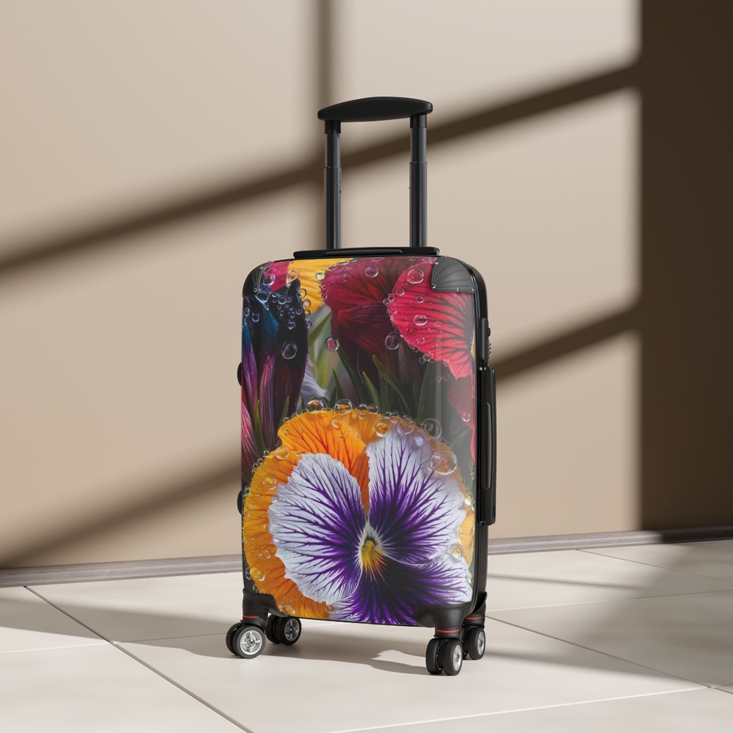 Nature Flowers Floral Background Art Carry-On Suitcase - Stylish Luggage for Travelers