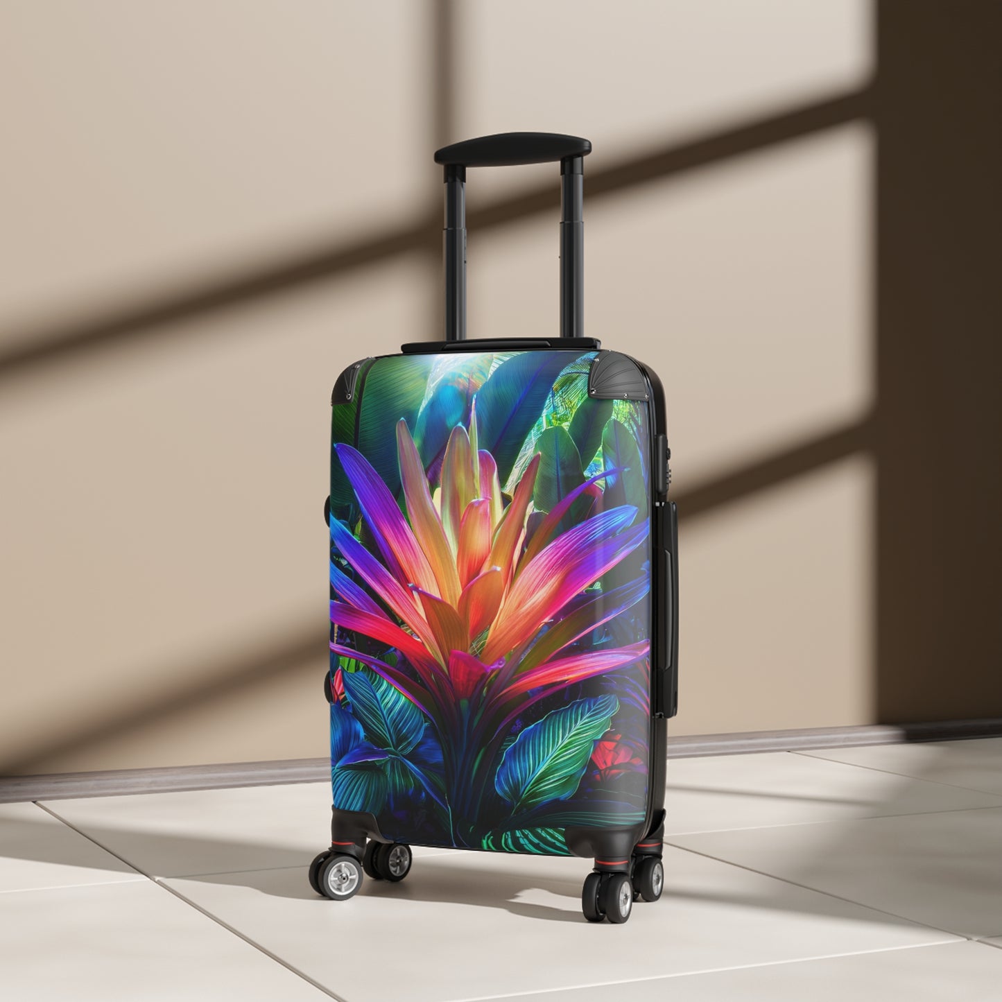 Nature Flowers Floral Vibrant Carry-On Suitcase - Stylish Luggage for Travelers