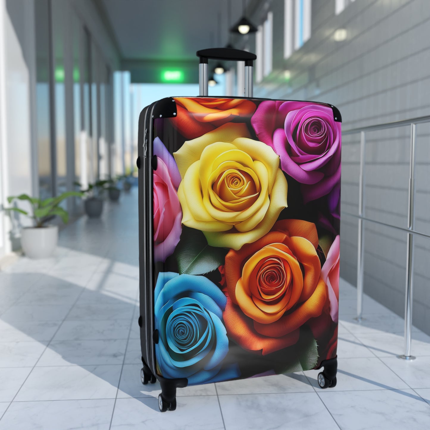 Nature Flowers Floral Multicolored Art Carry-On Suitcase - Stylish Luggage for Travelers