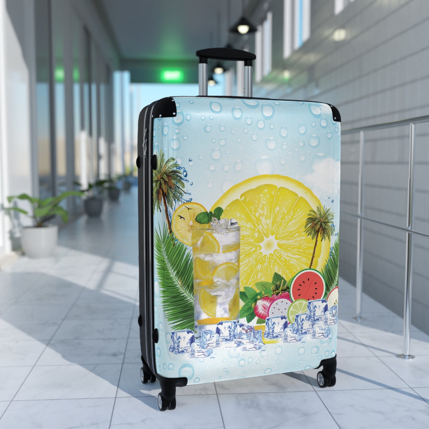 Nature Summer Ice Cube Art Carry-On Suitcase - Stylish Luggage for Travelers