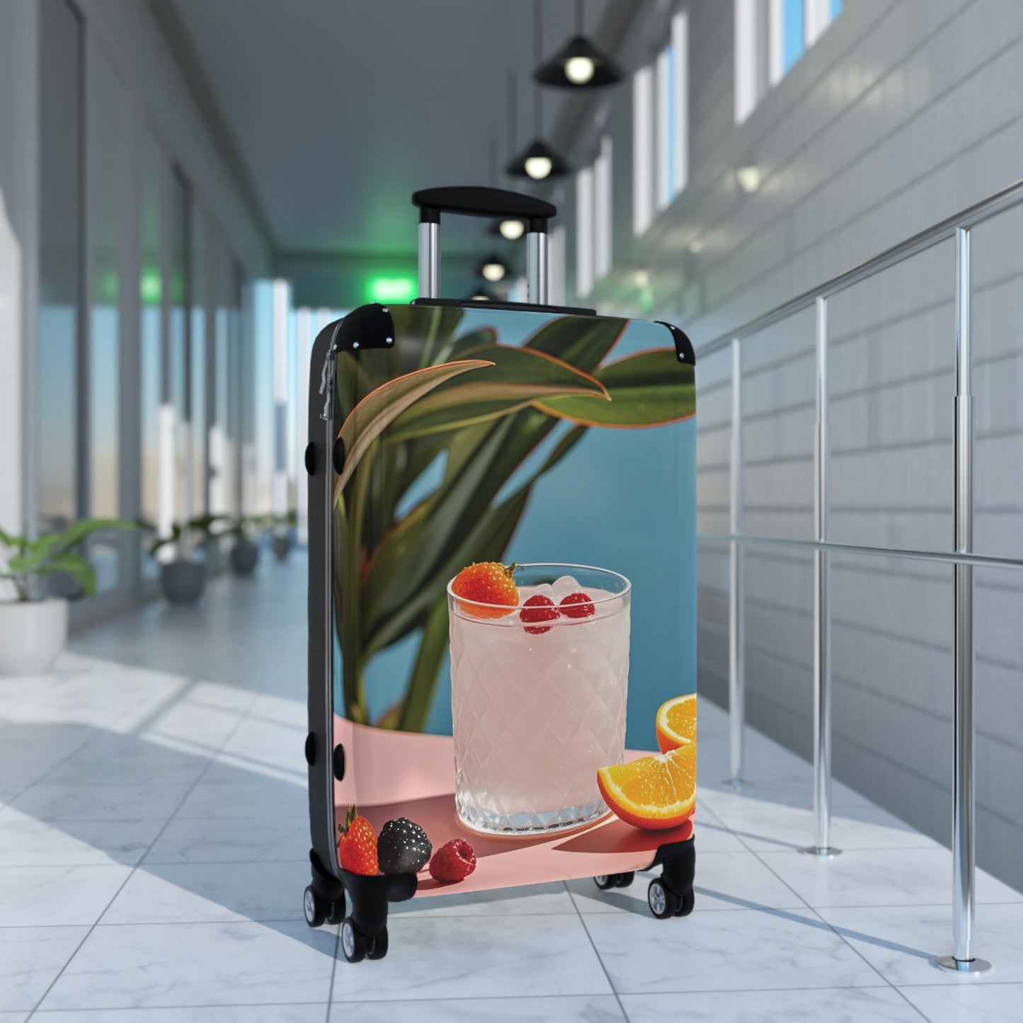Nature Summer Fresh Juice Carry-On Suitcase - Stylish Luggage for Travelers