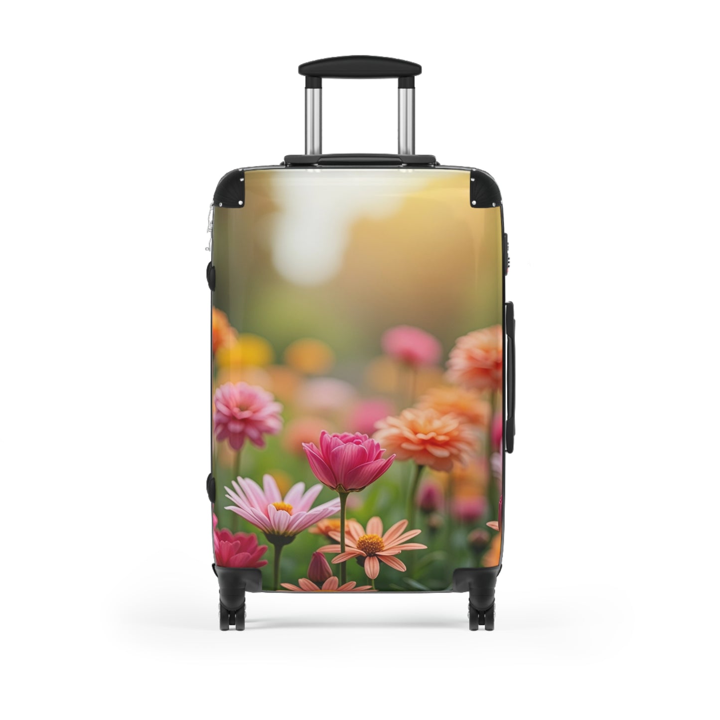 Nature Flowers Floral Field of Flowers Art Carry-On Suitcase - Stylish Luggage for Travelers