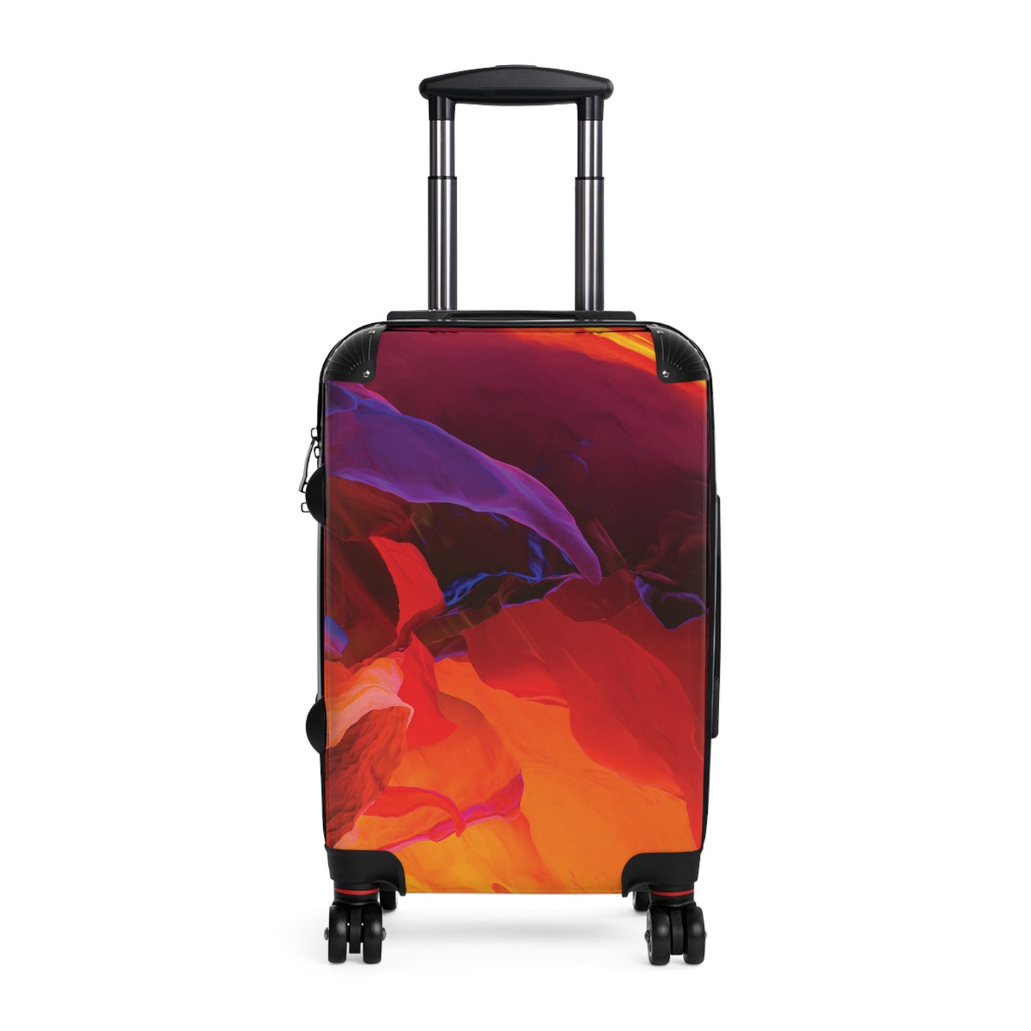 Abstract Colorful Digital Art Carry-On Suitcase - Stylish Luggage for Travelers