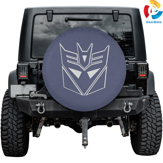 Transformers Decepticon Icon Spare Tire Cover – Premium Waterproof UV Resistant Protector