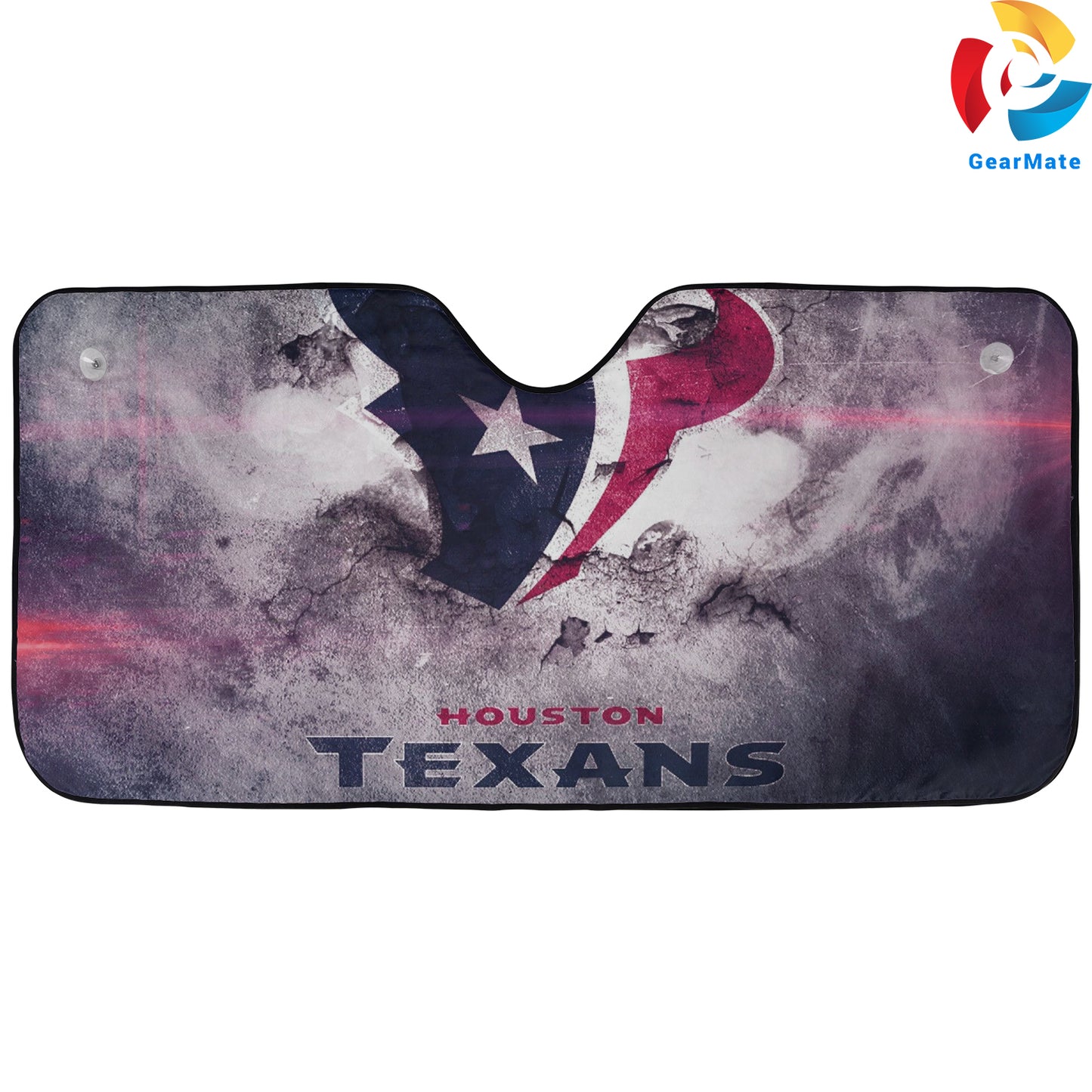 Houston Texans NFL Football Team Vibes Car Cover Reflective Car Sunshade – Premium Heat & UV Protection, Universal Fit