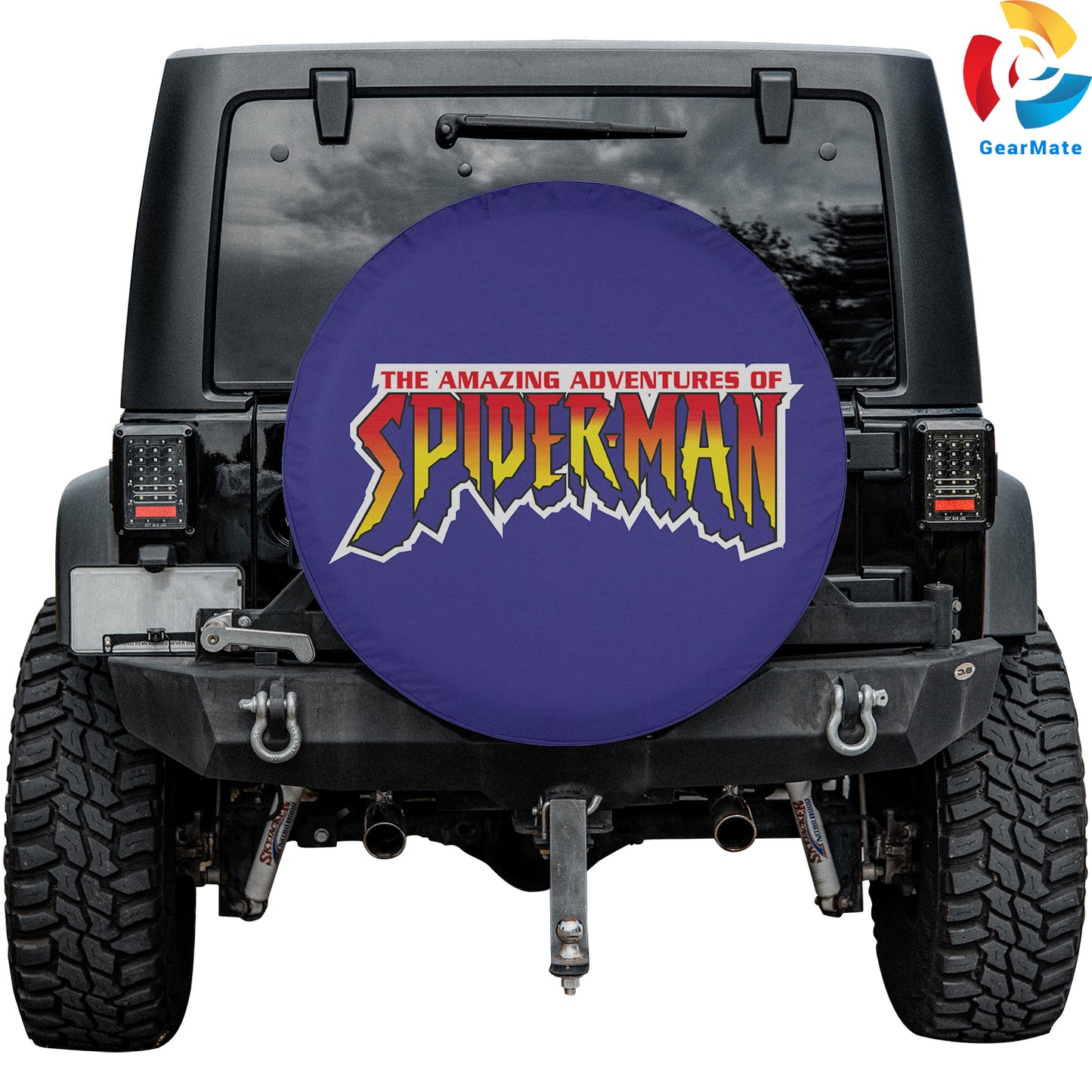 Spiderman Comic Spare Tire Cover – Premium Waterproof UV Resistant Protector