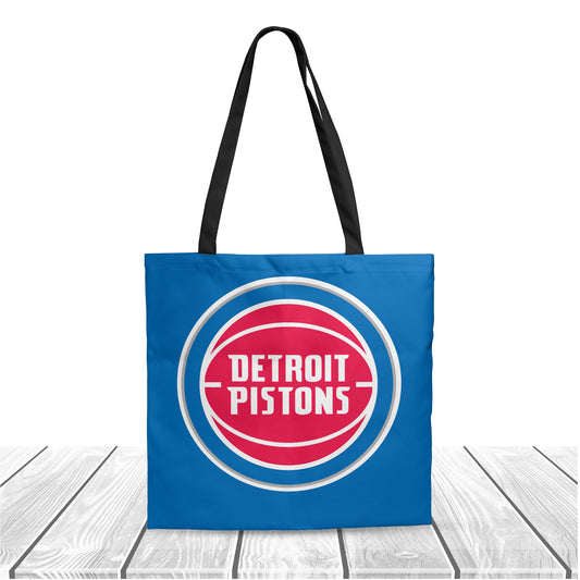 NBA Detroit Pistons Polyester Canvas Tote Bag - Durable and Stylish