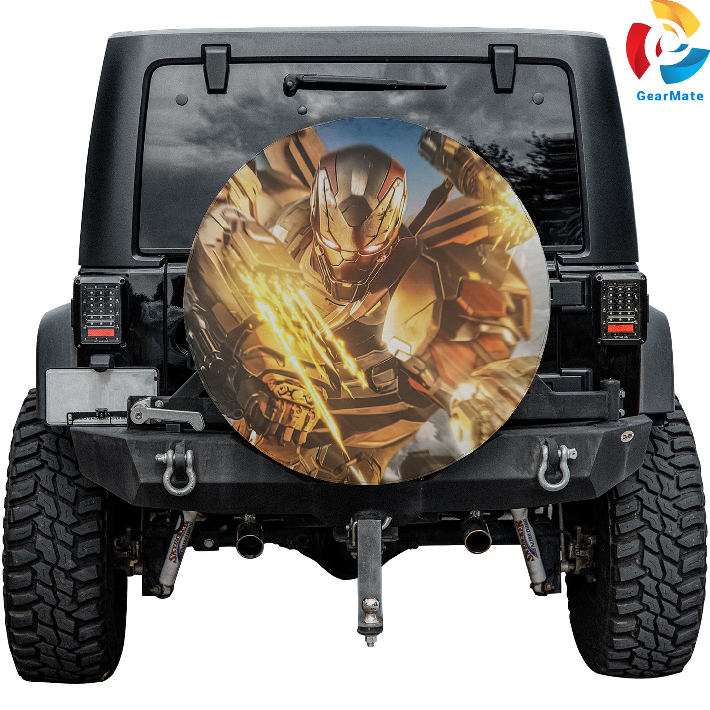 Marvel War Machine Spare Tire Cover – Premium Waterproof UV Resistant Protector