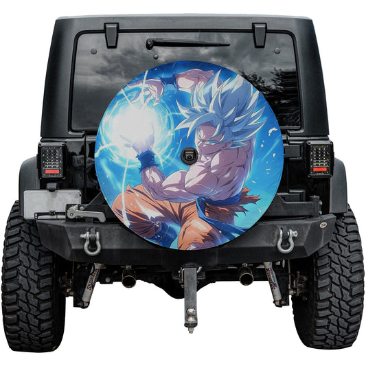 Dragon Ball Z Goku Anime Spare Tire Cover – Premium Waterproof UV Resistant Protector