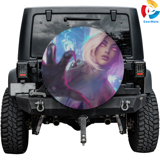 Marvel White Widow Heroes Spare Tire Cover – Premium Waterproof UV Resistant Protector