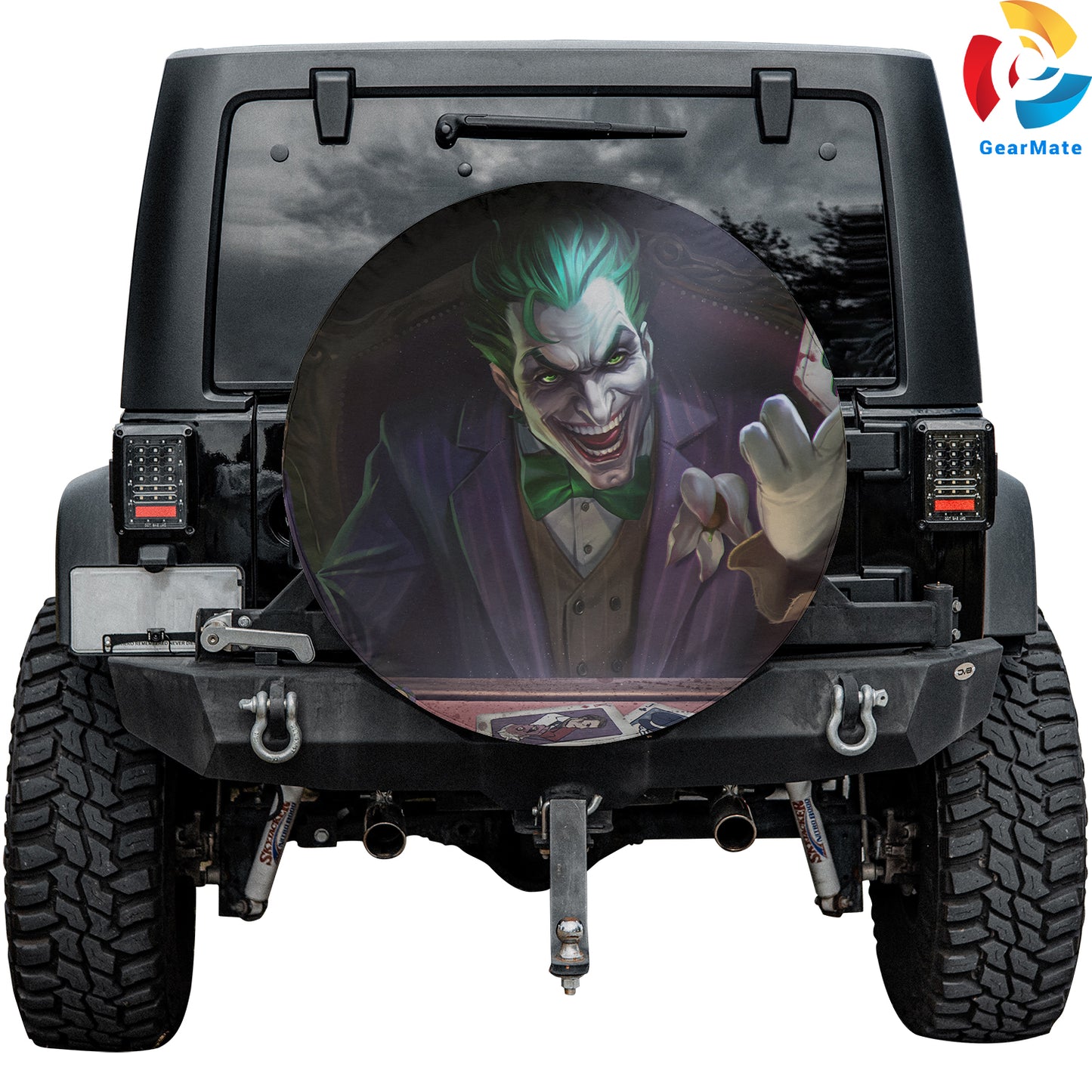 DC Joker Comics Spare Tire Cover – Premium Waterproof UV Resistant Protector