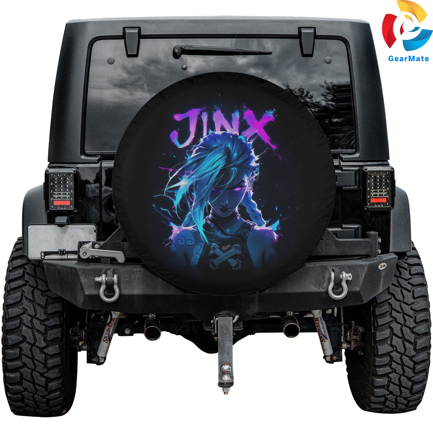 Jinx (Arcane) Spare Tire Cover – Premium Waterproof UV Resistant Protector