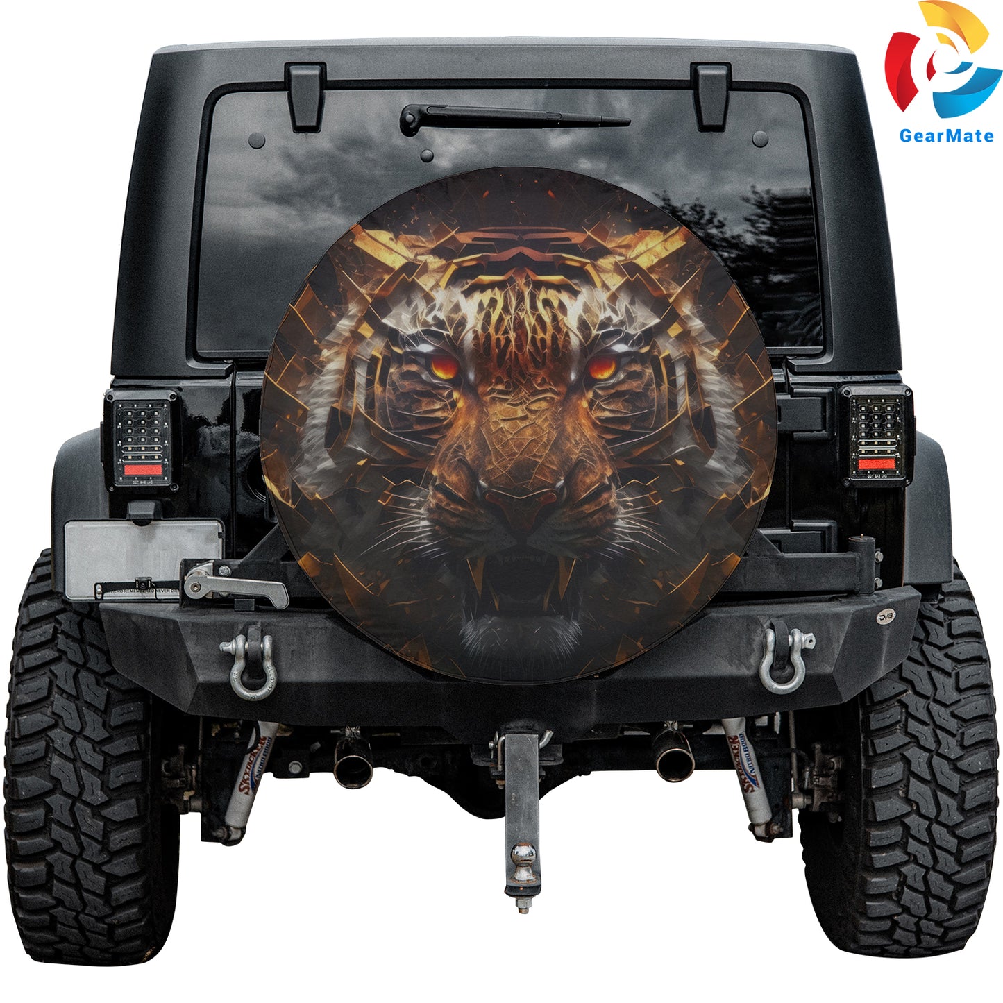 Animals Tiger Spare Tire Cover – Premium Waterproof UV Resistant Protector