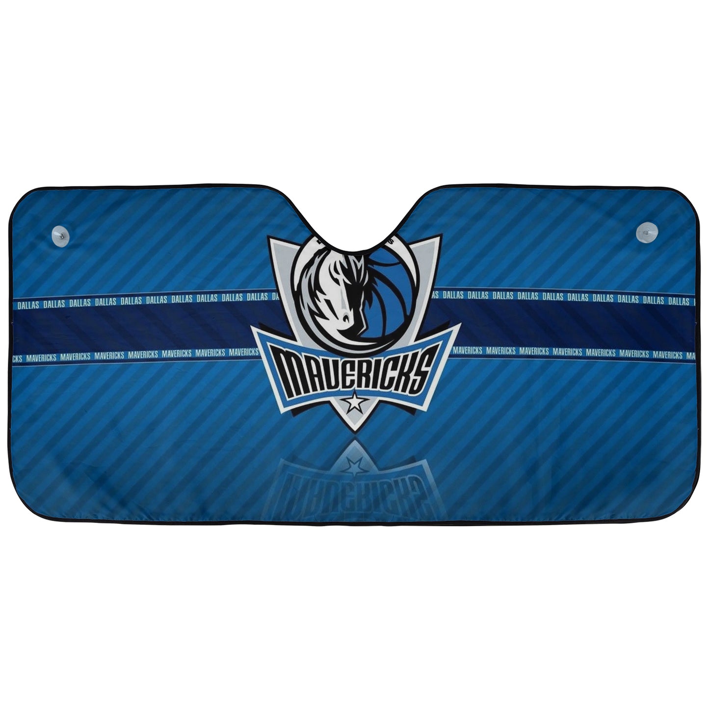 Reflected Basketball Dallas Maverick Reflective Car Sunshade – Premium Heat & UV Protection, Universal Fit
