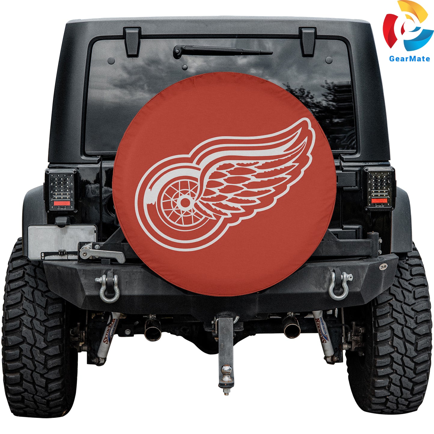 Detroit Red Wings Hockey Season Spare Tire Cover – Premium Waterproof UV-Resistant Protector
