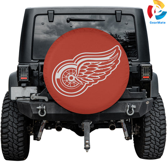 Detroit Red Wings Hockey Season Spare Tire Cover – Premium Waterproof UV-Resistant Protector
