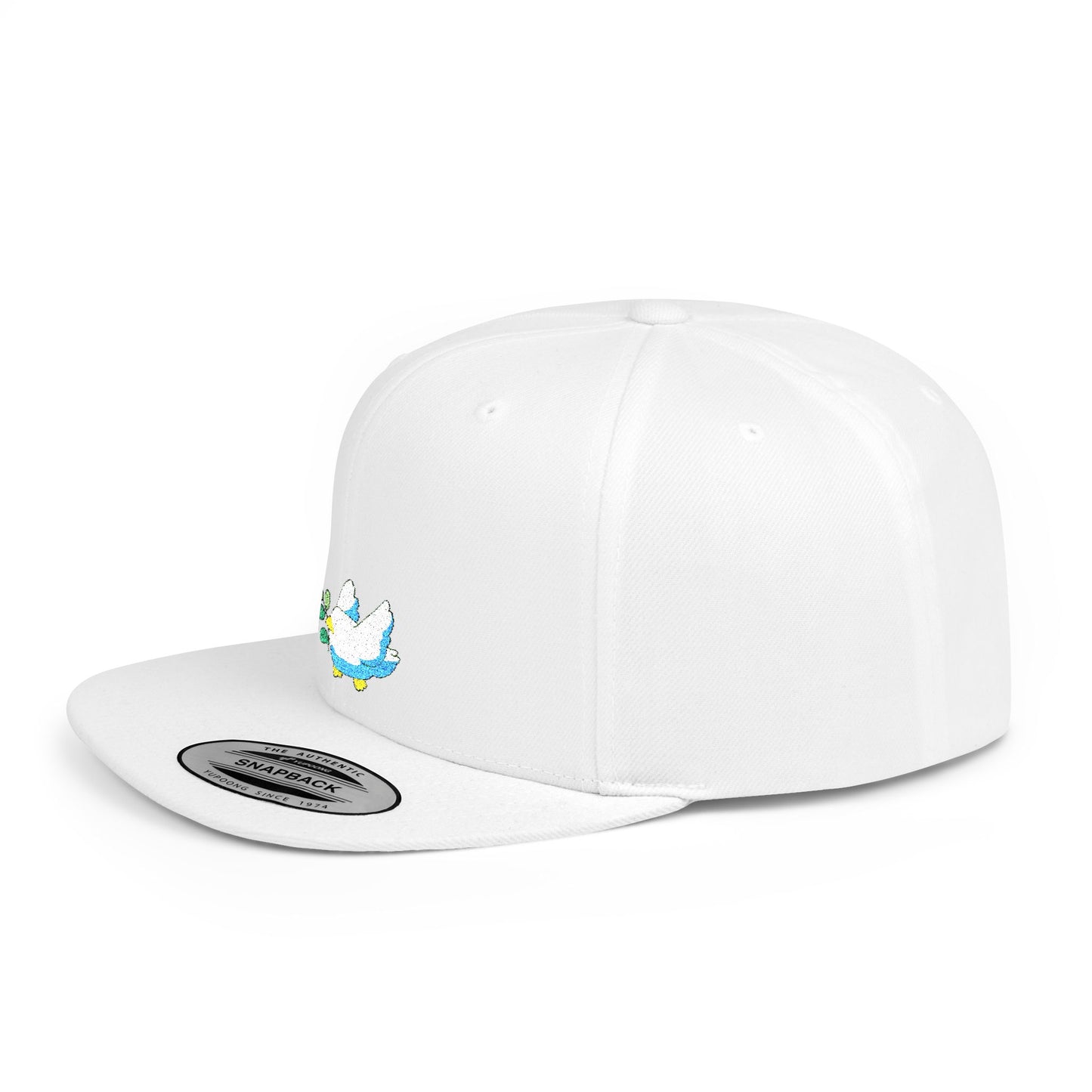 Icons Embroidered Bird Flat Bill Snapback – Lightweight, Custom Fit, Premium Quality