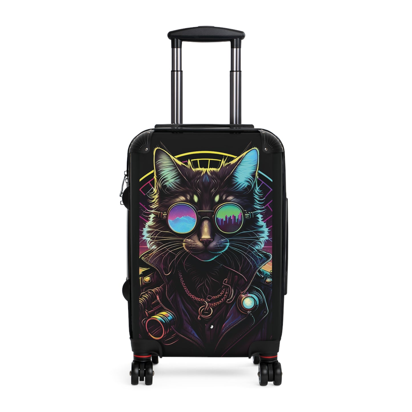 Art Cat Midjourney Carry-On Suitcase - Stylish Luggage for Travelers