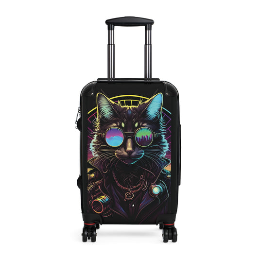 Art Cat Midjourney Carry-On Suitcase - Stylish Luggage for Travelers