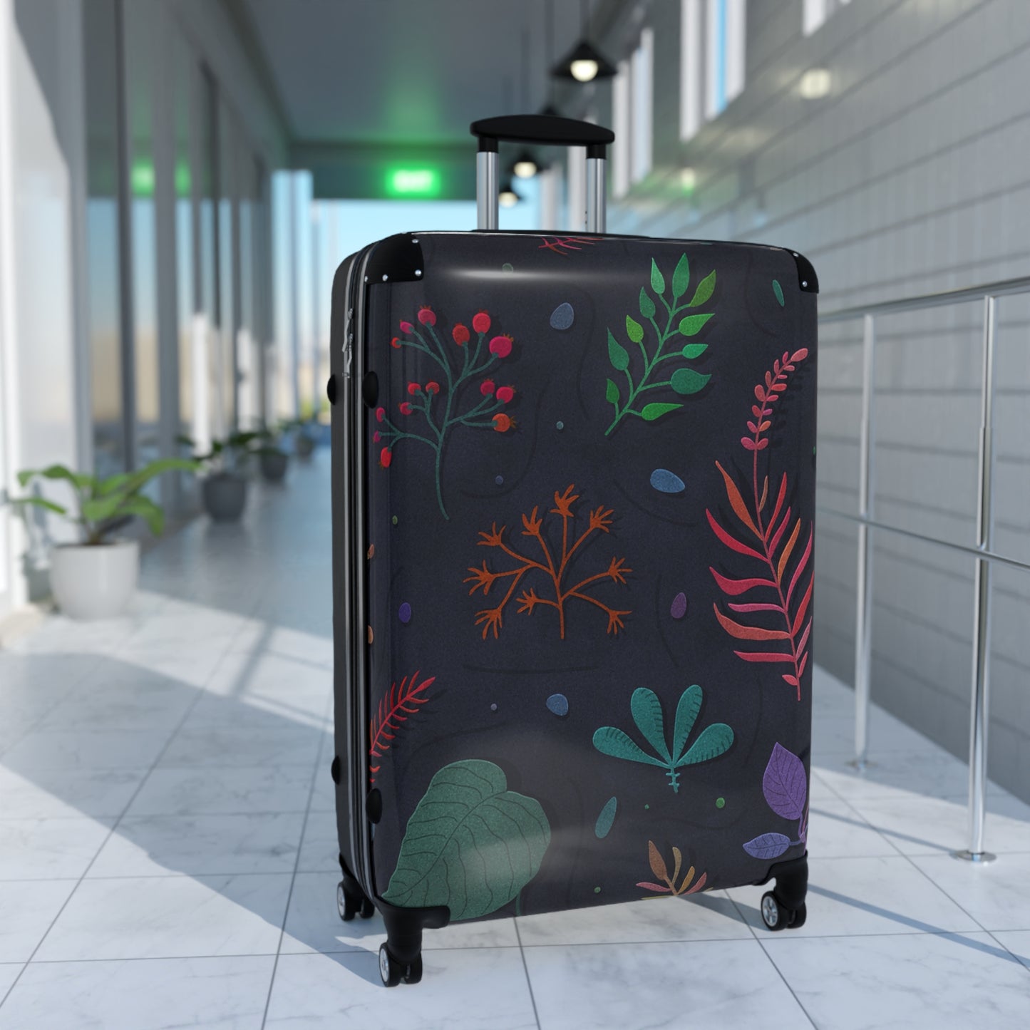 Nature Flowers Floral Botanical Art Carry-On Suitcase - Stylish Luggage for Travelers