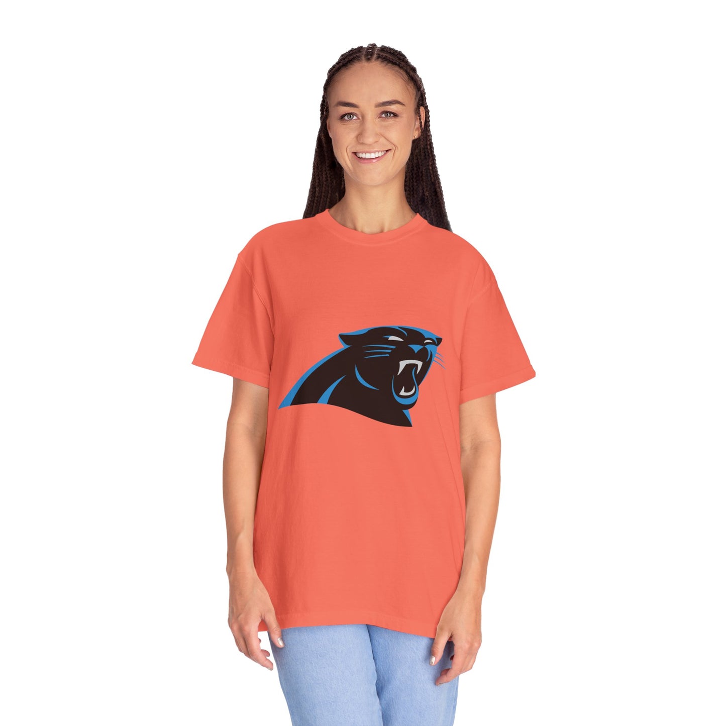 Carolina Panthers Go Panthers Garment-Dyed T-Shirt – Premium Cotton Tee for Customization